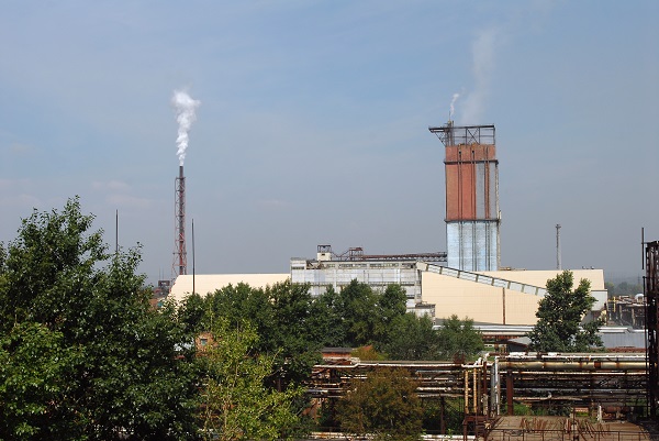 Кемерово -Гранбашня Карбамида - самая высокая точка завода.JPG